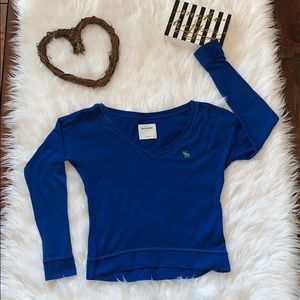 abercrombie blue long sleeve